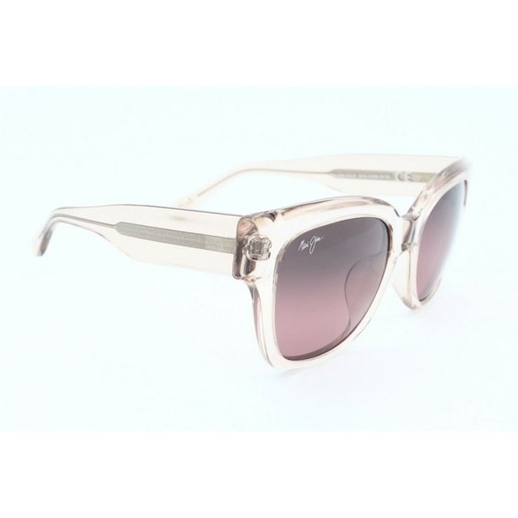 New Maui Jim Siren Song MJ 801-05B Square Pink Sunglasses Purple Polarized Lens main image 5